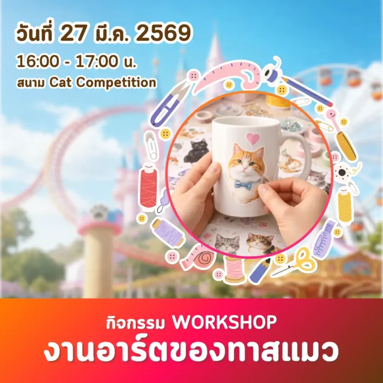 Workshop ชวนเหล่าทาสแมวมาปล่อยใจ ปล่อยจินตนาการ